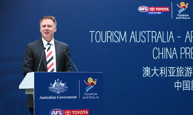 Tourism Australia will continue its support as the AFL's official tourism partner in China. - St Kilda Saints,Port Adelaide,AFL